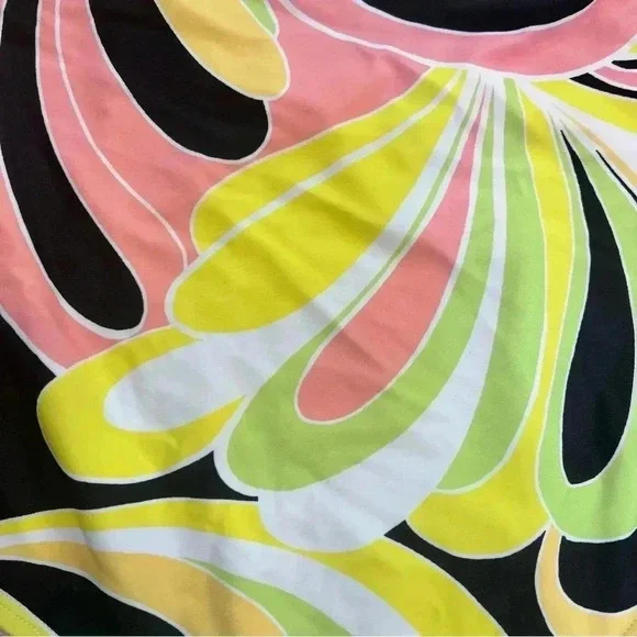 Cupshe one piece swimsuit never worn NWOT black pink green orange 1X - Picture 2 of 9